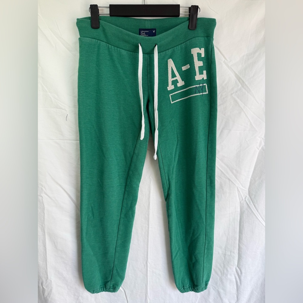 American Eagle‎ Green AE Logo Jogger Sweatpants XS